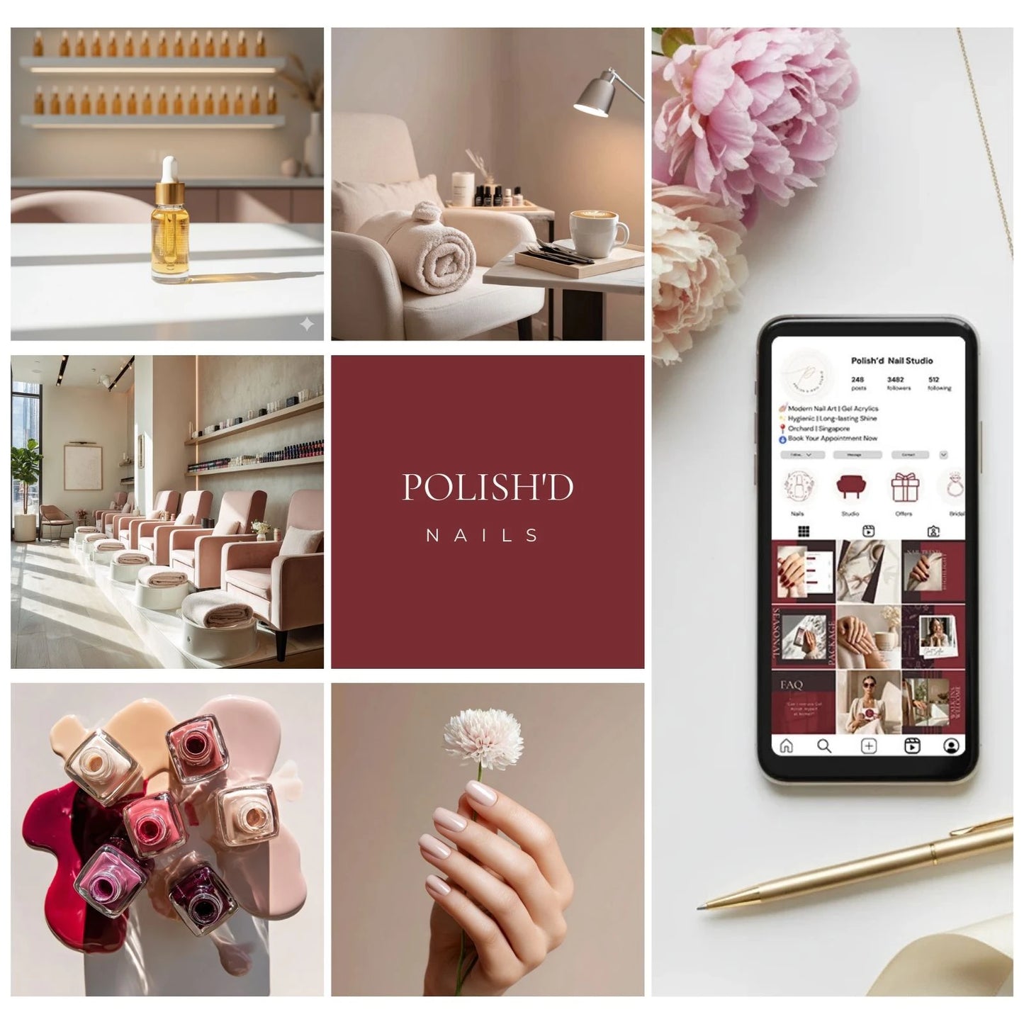 Instagram Nail Salon Templates (Canva) – Polish’d