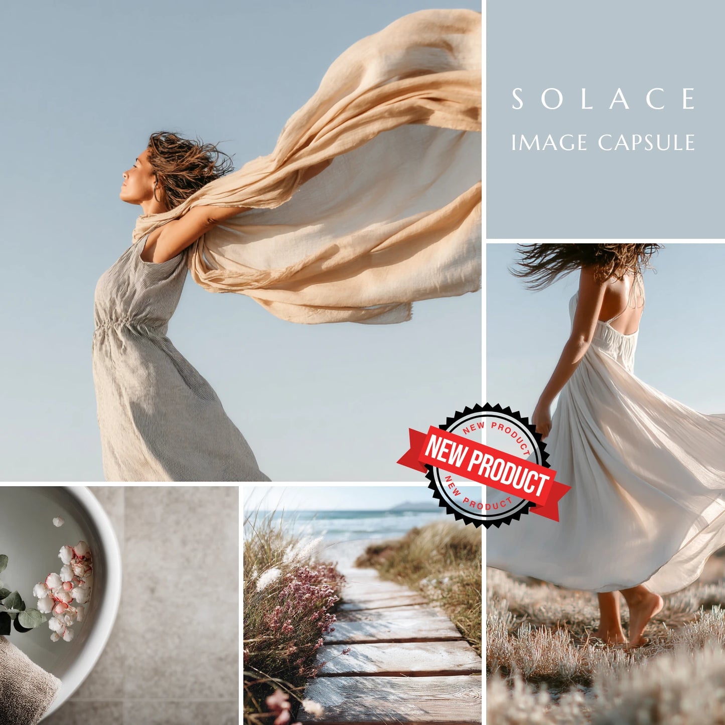 Solace Image Capsule — 35 Curated Wellness Editorials (in 3 Formats) For Wellness Coaches, Studios, and Holistic Brands
