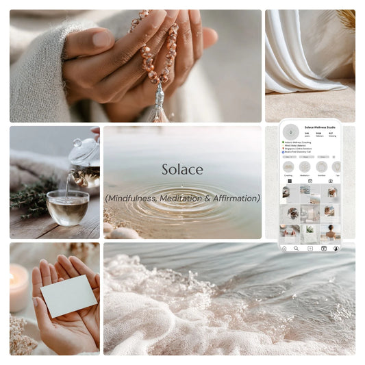 Meditation Instagram Templates (Canva) - Solace Kit
