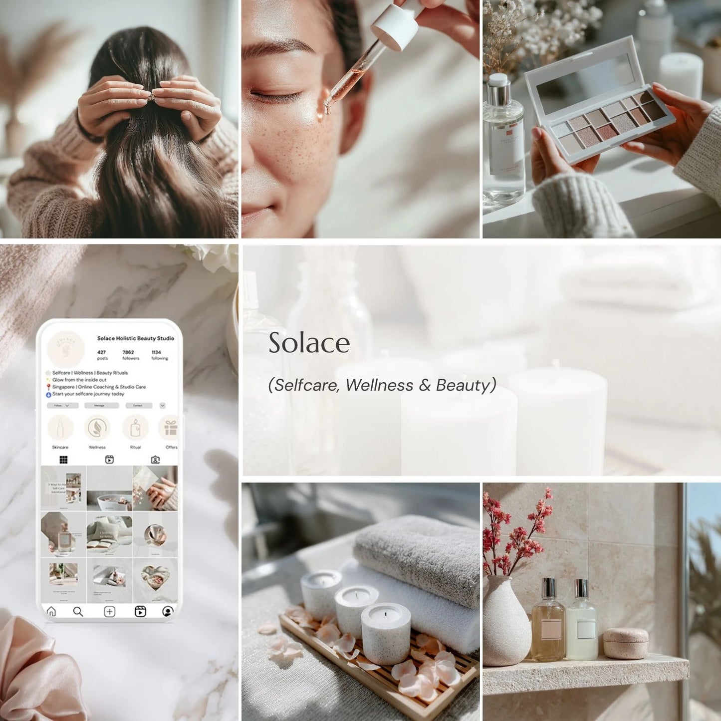 Canva Wellness Templates for Instagram | Solace | The Honest Brand Kit